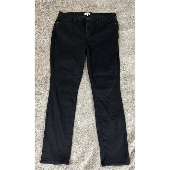 NYDJ Not Your Daughters Women’s Size 14 Jeans Lift Tuck Skinny Black Denim - Picture 6 of 13